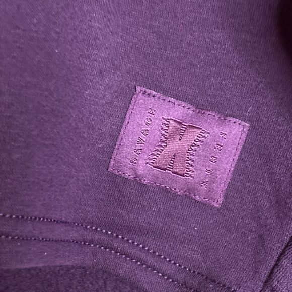 Savage x Fenty Women’s Purple Xssential Cropped Fleece Hoodie Size 1X - Picture 5 of 10